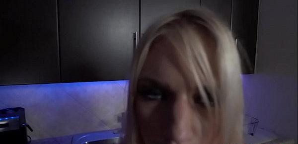  Quicky sex in a kitchen between MILF stepmom and guy